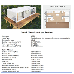 Maison Modulaire Compacte Apple, Intérieur Entièrement Personnalisable, Tiny House Préfabriquée pour Villa ou <span class=keywords><strong>Appartement</strong></span>, Design Contemporain - Product Image 4
