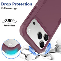 Funda Protectora Resistente para iPhone 18 17 16 Pro Max, TPU+PC, Antigolpes, Mate, Magnética, Protección 360, con Logotipo Personalizado