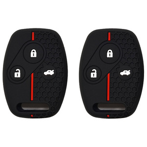 Housse de <span class=keywords><strong>clé</strong></span> de <span class=keywords><strong>voiture</strong></span> en silicone CRH à 2 boutons pour Accord Civic CR-V Jazz FRV (2008) - Fabriqué en Chine - Product Image 2