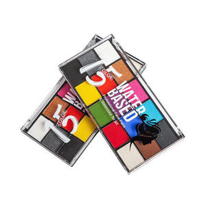 Nouvelle peinture corporelle et faciale à base d'huile non toxique 15 couleurs avec pinceau pour maquillage de fête, Halloween, festival, cosplay - Product Image 2