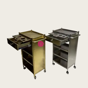 Commercio all'ingrosso della fabbrica <span class=keywords><strong>di</strong></span> Design moderno in acciaio inox parrucchiera barbiere carrello per salone <span class=keywords><strong>di</strong></span> <span class=keywords><strong>bellezza</strong></span> per uso ospedaliero e <span class=keywords><strong>officina</strong></span> - Product Image 3