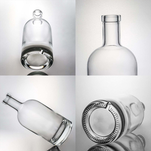 Botella de Licor Redonda Clásica de Vidrio Boston de 700 ml 750 ml, Botella de Licor Transparente Blanca de Alta Calidad al por Mayor para Ron, Ginebra, <span class=keywords><strong>Agave</strong></span>, <span class=keywords><strong>Tequila</strong></span> - Product Image 2