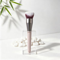 Pinceau de Maquillage Fond de Teint Marque Blanche Végan Doux pour Fond de Teint Liquide Outil Cosmétique Professionnel