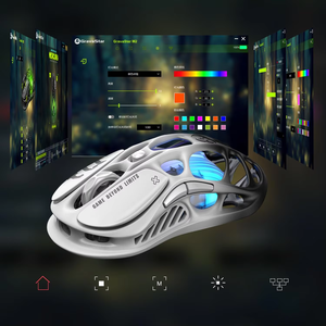 เมาส์เกมมิ่งไร้สาย GravaStar Mercury M1 Pro, เซ็นเซอร์ PAW3395DM ความละเอียด 26,000 DPI, วัสดุแมกนีเซียมอัลลอย, ปุ่มตั้งค่าได้ 5 ปุ่ม ไฟ RGB - Product Image 2
