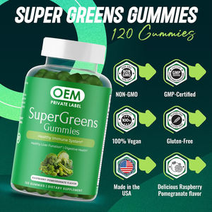 Factory Green Superfood Gummies Suppléments verts quotidiens Favorise la santé du foie, la santé digestive et le système immunitaire - Product Image 4