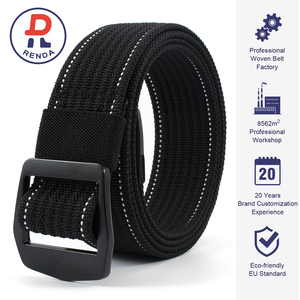 Cinto Masculino Ajustável de Nylon com Fivela de Liga D, Durável e Respirável, para Uso Externo, Caminhada, Tático, Casual, Jeans e Lona - Product Image 1