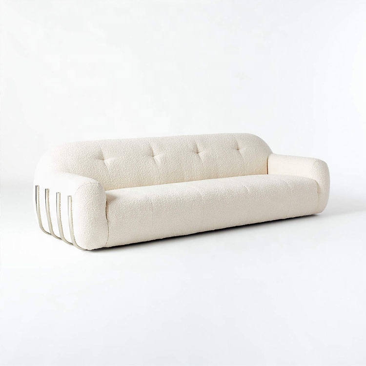 Modern indoor furniture popular customize hotel home flannel couch lving room sofa