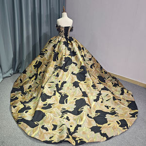 Pour Jancember 6758 Golden Empire Robe De Soirée Luxueux À Lacets Vestido De Festa Perles Naturelles Cristal Appliques pour Les Fêtes - Product Image 5