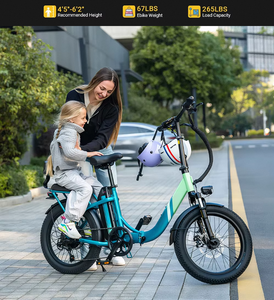 Vélo électrique pliable A04 pour femmes, batterie lithium 1000W, vitesse élevée 45KM/H, avec moteur à pneus larges pour adultes - Product Image 3