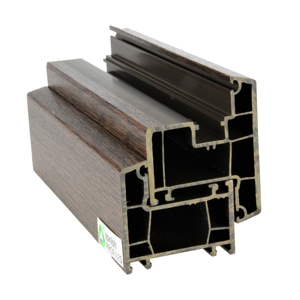 Mạnh Mẽ Và Thép Lót Tăng Cường Bằng Gỗ UPVC Cửa Sổ Hồ Sơ Nhà Máy UPVC Hồ Sơ Nhà Sản Xuất PVC Hồ Sơ Sổ PVC - Product Image 5