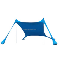 Kanopi Pantai Luar Ruangan, Tenda Pantai Naungan Matahari Tenda Kanopi Pop Up Tenda Pantai