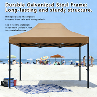 Tente de réception extérieure robuste 20x20 en tissu Oxford imperméable, double couche, pliable, toutes saisons, pour expositions et salons professionnels