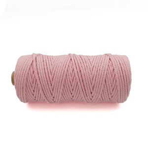 2026 nuevo KJ Okay Cordón <span class=keywords><strong>de</strong></span> macramé 3mm 4 hebras cuerda <span class=keywords><strong>de</strong></span> algodón <span class=keywords><strong>de</strong></span> colores para DIY tapiz bolsa <span class=keywords><strong>de</strong></span> cuerda trenzado personalizado artesanía Natural trenzada - Product Image 3