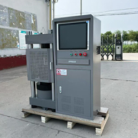 Mesin Uji Kompresi Semen Mortar Servo Komputer GLOMRO GLO-S300KN 300kN Resolusi 0.001N Plat 156MM untuk Semen