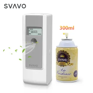 Precio barato montado en la pared LCD programable automático ambientador Spray Aerosol dispensador de fragancia con lata de Aerosol estándar