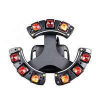 Projecteur de scène DJ multifonctionnel 34/55 canaux DMX, vitesse de stroboscope réglable 0-20 fois/s, laser RGB LED Par Light IP20 pour fêtes et clubs