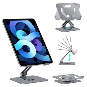 도매 인기 상품 휴대용 알루미늄 아이패드 홀더 접이식 긁힘 방지 태블릿 플로어 스탠드 - Product Image 1