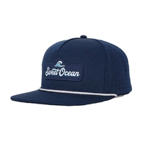 Casquette de golf sportive légère avec logo personnalisé, 5 panneaux, séchage rapide, ajustement réglable