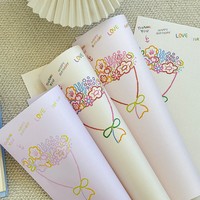 Buket Hadiah Festival Qixi - Kertas Kraft Minimalis Trendi Bunga Segar 37x50cm Hadiah DIY Buatan Tangan Dari Cina