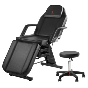 <span class=keywords><strong>Table</strong></span> <span class=keywords><strong>de</strong></span> <span class=keywords><strong>Massage</strong></span> noire avec <span class=keywords><strong>tabouret</strong></span> Salon <span class=keywords><strong>de</strong></span> beauté Spa chaise <span class=keywords><strong>de</strong></span> tatouage <span class=keywords><strong>pour</strong></span> femmes lit facial - Product Image 1