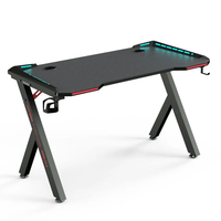 Escritorio para Juegos Wquantum con Luces LED RGB de 256 Colores, Mesa para E-Sports