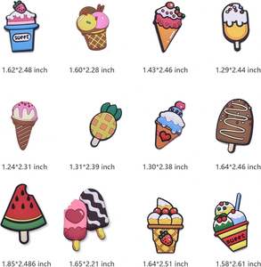 Imanes de nevera con diseño de frutas y helados, estilo Art Deco, ecológicos, ligeros, decoración para el hogar, regalo de PVC - Product Image 3