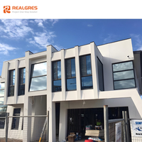 Realgres Grande fenêtre d'image fixe personnalisée fenêtres d'impact modernes anti-ouragan fenêtres en aluminium à double vitrage
