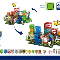 Set di Blocchi Magnetici Wolf Citadel, 60 Cubi Magnetici Pixel, Gioco di Costruzione Fai-da-Te per Bambini, Scatola in Ferro per la Conservazione