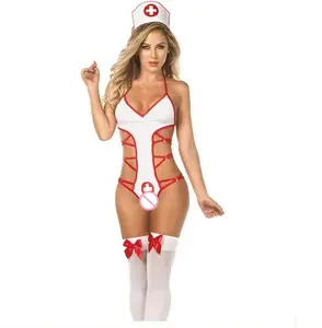 性感万圣节角色扮演女孩性感内衣套装角色扮演成人游戏护士制服女装