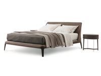 AJJ-DJ151 Usine de meubles sur mesure Ensemble de chambre à coucher moderne haut de gamme pour villa Lits doubles Cadre en bois écologique Taille personnalisable