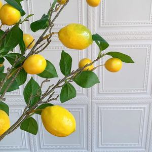 Árbol de Limón Artificial de Tallo Largo LUYI al por Mayor con Frutos para Decoración del Hogar y Jardín en Navidad, Año Nuevo y Halloween - Product Image 4