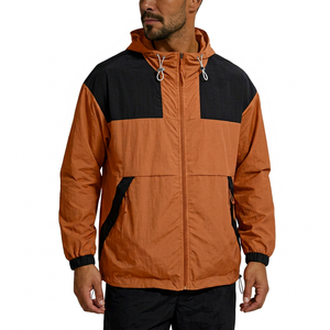 Thumb Hole <b>Men</b> Windproof Hooded Polyester Winter <b>Jacket</b> Performance Active Sport Coat Hand Grip Long Sleeve Athletic Outerwear - Product Image 1