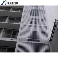 Volets Horizontaux Modernes en Alliage d'Aluminium pour Entreprises et Hôtels – Ventilation Extérieure, Étanchéité et Isolation Thermique