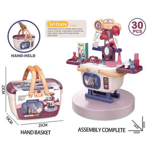 Ensemble de maquillage pour enfants de 30 pièces avec boîte de rangement portable, kit de beauté pour jeu de rôle, cadeau pour filles, certifié EN71 - Product Image 2