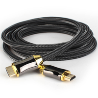Câble HDMI 2.0 1,5 m 4K 60 Hz tressé en alliage de zinc Ultra UHD plaqué or, connexion HDMI 60 FPS pour Xbox HDTV PS5