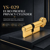 Cylindre de serrure 50/60/70/80 mm Euro Mortise en zinc pour porte intérieure