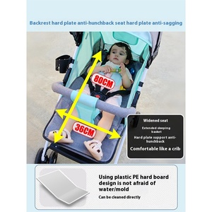 Nhà sản xuất xe đẩy em bé bốn bánh gấp gọn nhẹ, mẫu 4 trong 1 có thể ngồi/nằm, gấp gọn một chạm, giao hàng nhanh - Product Image 5