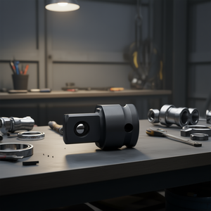 FG 624 AD5 Vehicle <b>Tool</b> Adapter Black Metal With Ball Bearing And Hole For <b>Precision</b> Fit - Product Image 3