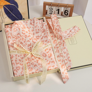 Vestido y Camisón con tirantes de seda helada para mujer para el verano de 2025, nueva ropa sexy con estampado de leopardo para regalar a las novias - Product Image 2