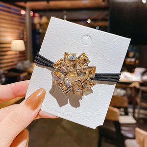 Collection de Bandeaux Élastiques pour Cheveux en Cristal de Luxe, Strass et Diamants, Brillants et Colorés, Vente Chaude Premium - Product Image 5