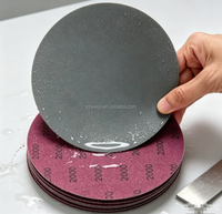 Papiers abrasifs ronds premium de 6 pouces anti-colmatage, humides et secs, étanches, à fixation auto-agrippante, pour le polissage et le meulage du laque, de la résine et du jade