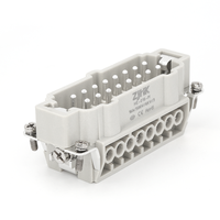 500V 16a connecteur robuste Harting Han Type 16 broches connecteur mâle et femelle
