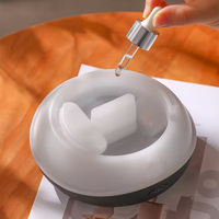 Diffuseur d'arômes électrique sans eau élégant, effet de flamme vacillante réaliste, design de table en plastique, 1 an pour la décoration de la maison