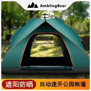 Carpa de Camping Instantánea para 3-4 Personas, Impermeable, Protección UV Automática, Refugio Familiar para Exteriores con Bolsa de Transporte - Product Image 1