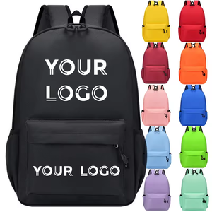 Factory Cheap Wholesale Customized Logo Brand Printing Student Backpack Schoolbag Backpack School Bag for Promotional Gift