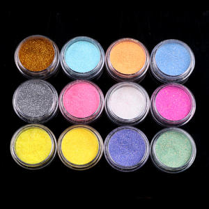 TSZS irisé Nail Art paillettes 12 couleurs avec <span class=keywords><strong>effet</strong></span> miroir miroitant couleur bonbon revêtement de <span class=keywords><strong>sucre</strong></span> pour ongles éblouissants forme de poudre - Product Image 2