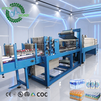 Máquina de Envasado Retráctil Lineal Personalizada, 20 Paquetes por Minuto, con Túnel de Calor Uniforme de 180-220 Grados Celsius para Bebidas