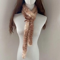 Écharpe longue et chaude pour femme, motif faucon brun clair, style petit cerf, pour l'automne et l'hiver, décorative et moelleuse