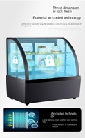 Vitrine Réfrigérée de Comptoir 120L & 160L à Refroidissement Direct pour Gâteaux, Présentoir Réfrigéré, Armoire Réfrigérée de Supermarché