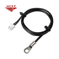 Capteur de température thermistance à anneau HCET série NTC M3/M4 10K, précision 1%, montage personnalisé OEM, compatible avec composants électroniques et applications aériennes